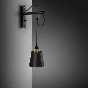 BUSTER + PUNCH | HOOKED WALL | SMALL | GAPHITE BASE | BRASS