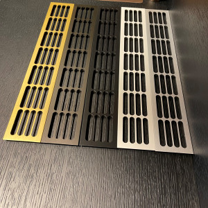 EKSKLUSIV LUFTERIST TIL KJØLESKAP | 200 CM² | 1,5MM | 80MM x 480MM | STEEL