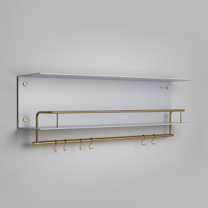 BUSTER + PUNCH | HANGER SHELF | STONE | BRASS