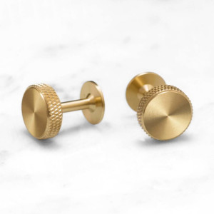 BUSTER + PUNCH® - CUFFLINKS / Mansjettknapper / B+P - BRASS