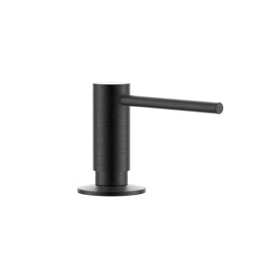 GUGLIELMI® - SÅPEDISPENSER RUND - Innebygd dispenser i rustfritt stål med last ovenfra, 300 ml - Matt sort