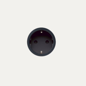 PRADO | Socket 2.0 Stikkontakt - For Gipsvegg med innsparklingsboks - Ø48mm - Brushed Black
