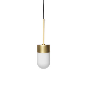 2HOME.NO® - Pendel lampe i Messing / Opal glass -  H 425 x W Ø 110
