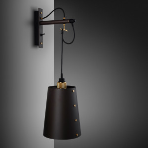 BUSTER + PUNCH | HOOKED WALL | LARGE | GRAPHITE BASE | BRASS