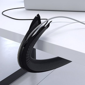 ASA INTERNATIONAL - ZIP - Kabel gjennomføring - 1500 mm lengde - SORT