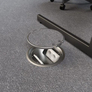 9904A | RUND GULVBOKS | 4 STIKK | LOKK ER VENDBART