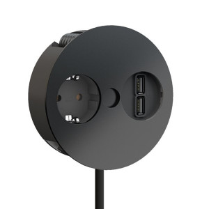 TWIST 1 | 1 STIKK + 2 USB-A | MATT SORT