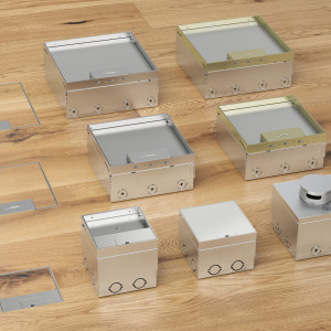 OBO BETTERMANN - UDHOME2 - 2 Stikk - For nedfelling av gulv i lokk - MESSING