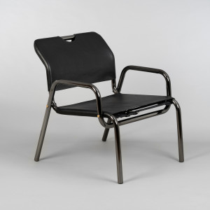 BUSTER + PUNCH® - CHOPPER CHAIR - BLACK CHROME / LEATHER