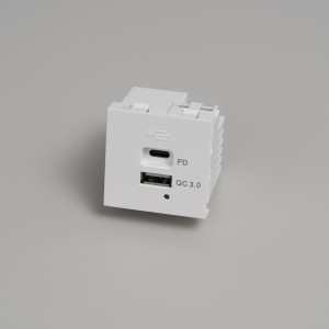 BUSTER + PUNCH | USB MODUL | 2 USB (A+C) | WHITE