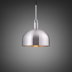 BUSTER + PUNCH | FORKED PENDANT | SHADE | LARGE | STEEL | ink. puck bulb