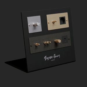 Buster + Punch utstillingsbrett - Sort EU elektro Display - Liten